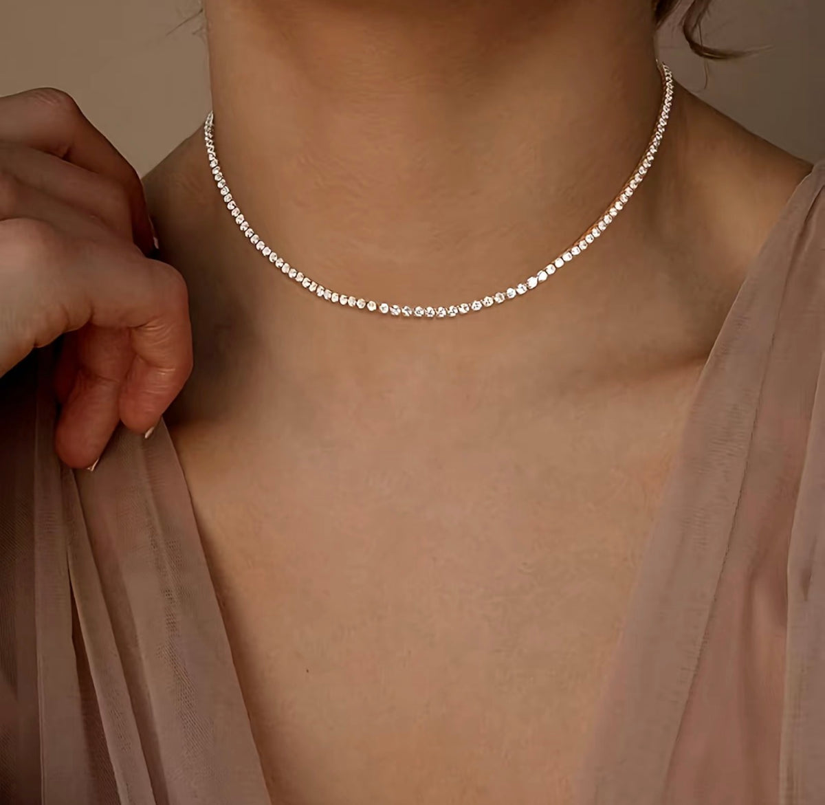 Aisor Elegance Tennis Necklace