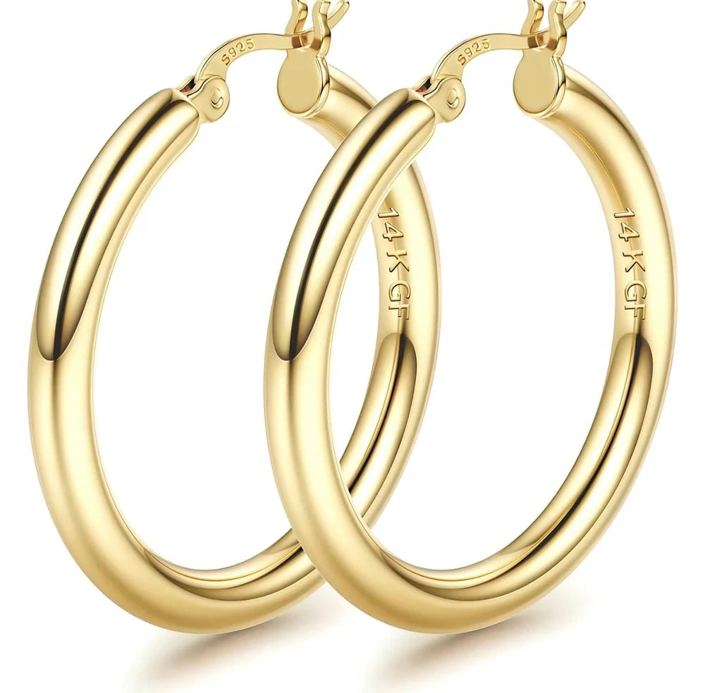 Aisor AureLoop Gold Hoops