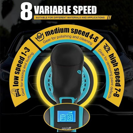 PolishPro Cordless Car Buffer