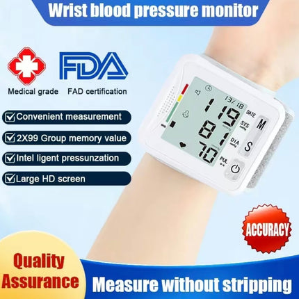 VitalCheck Wrist BP Monitor