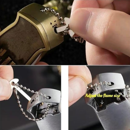 TriFlame Keychain Metal Lighter