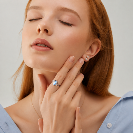 MoonGlow Sterling Silver Ring