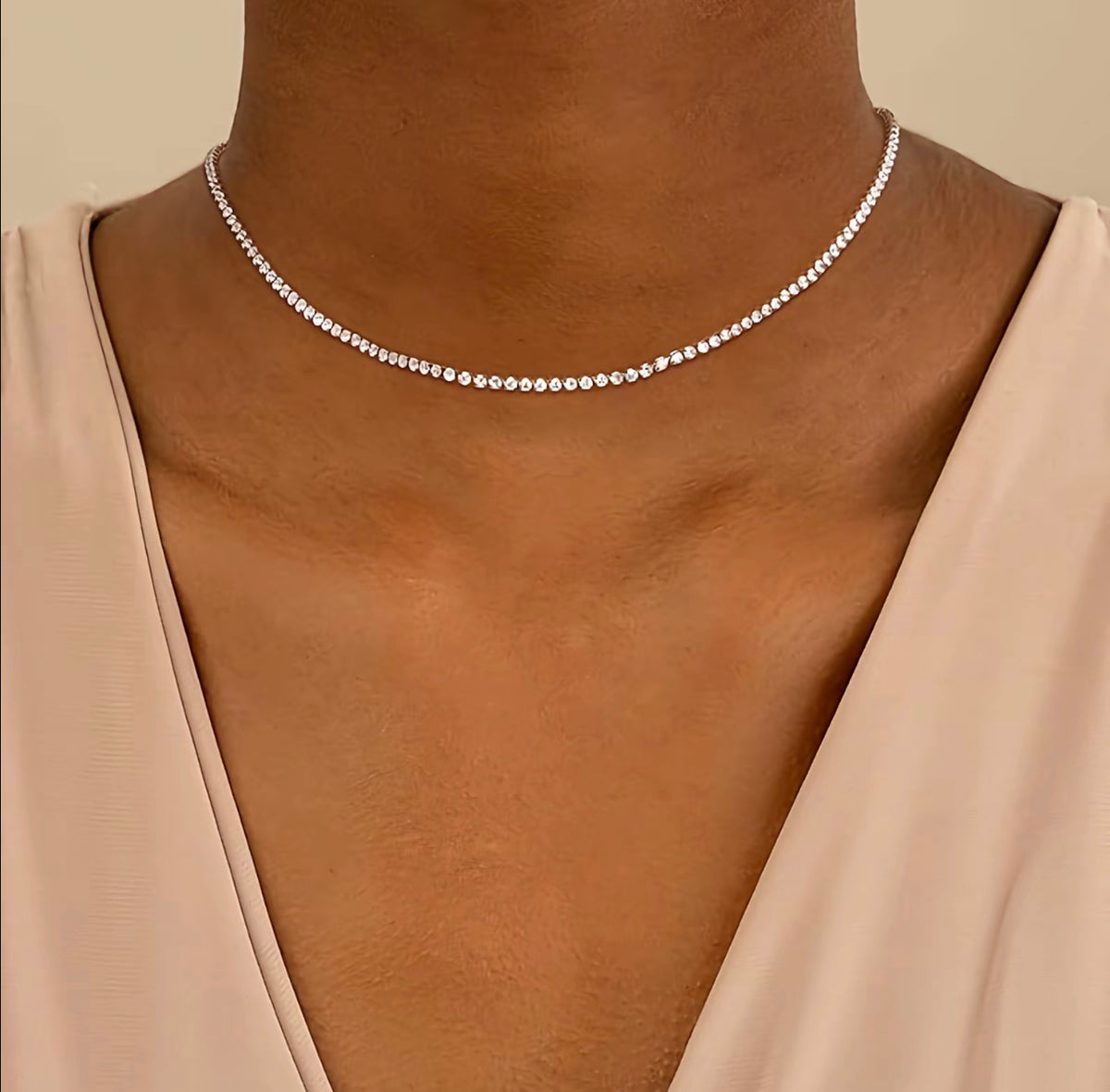 Aisor Elegance Tennis Necklace